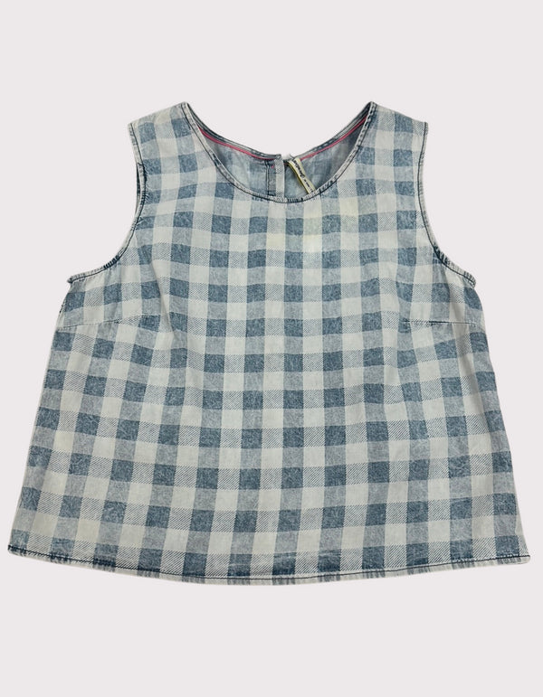 Classic Country Gingham Sleeveless Top